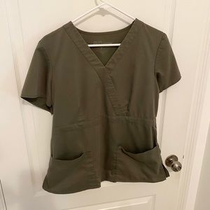 Grey’s anatomy classic L olive scrub top.